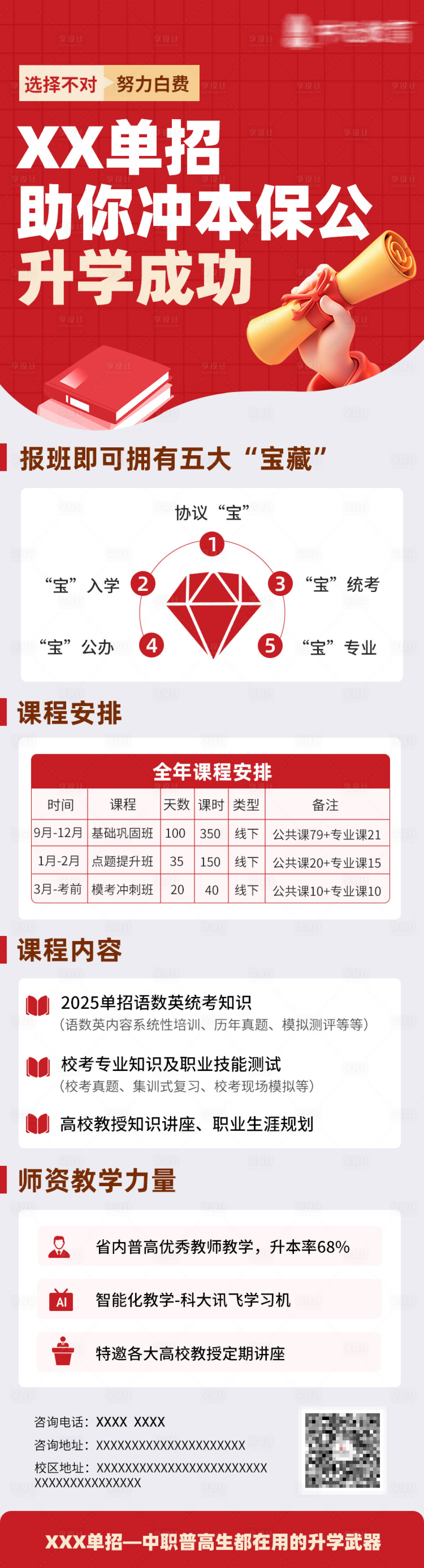 源文件下载【升学教育报班课程海报】编号：45670027887679107