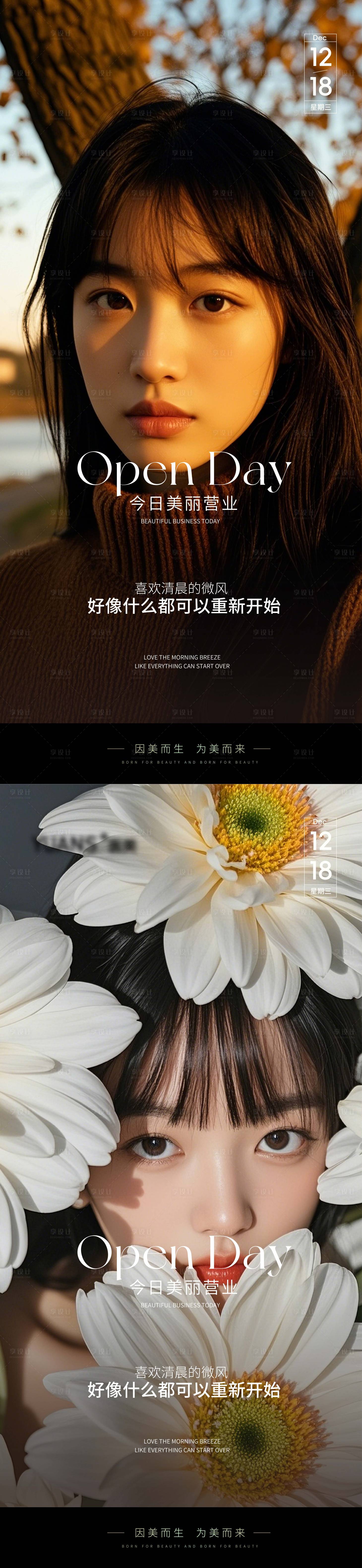 源文件下載【享設(shè)計】搜索編號：71400027892954795【醫(yī)美早安圖海報】