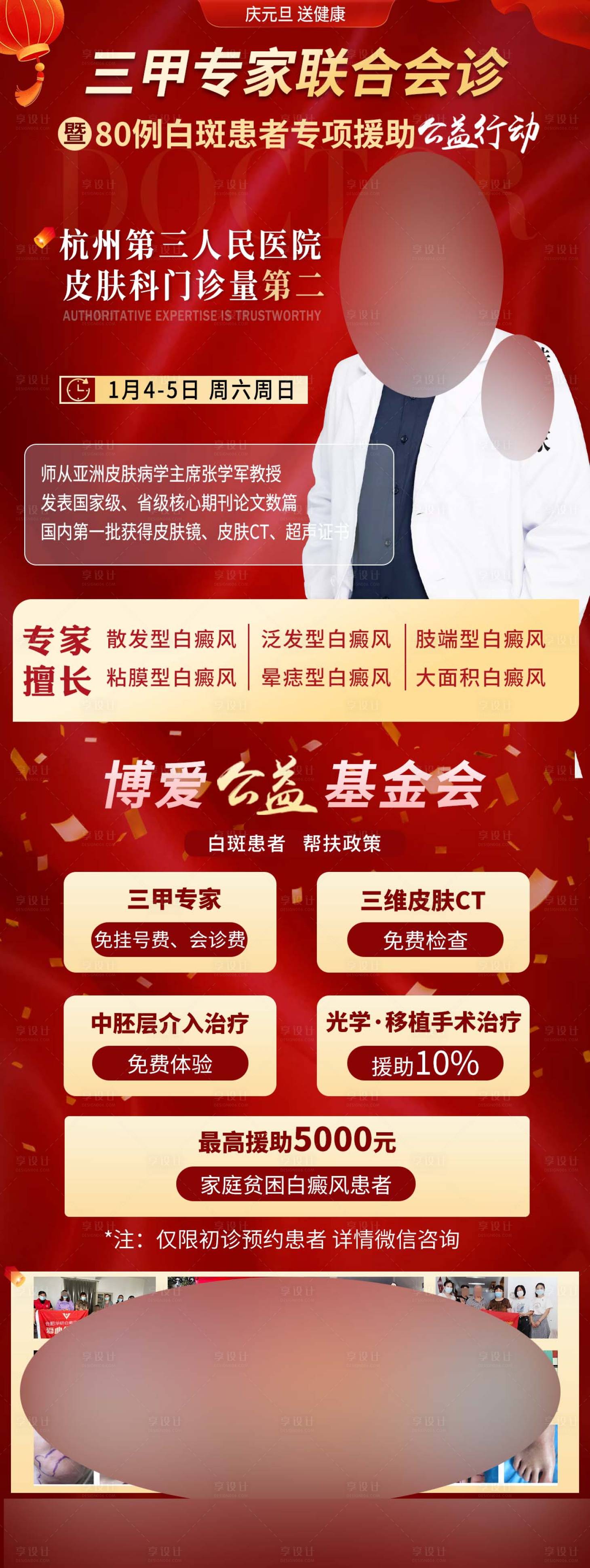 源文件下載【享設計】搜索編號：46960028122215050【專家會診紅色元旦喜慶人物介紹海報】