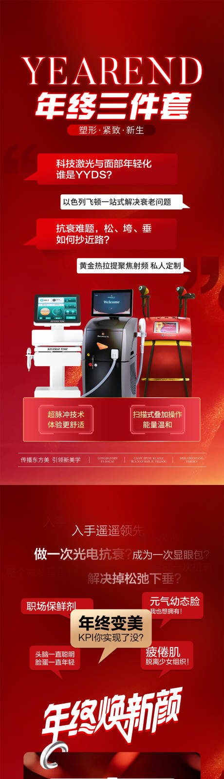 医美仪器新年宣传海报