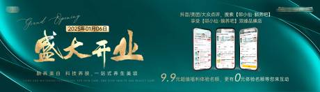 源文件下載【美容養生大健康行業開業盛典海報】編號：66340028122271478