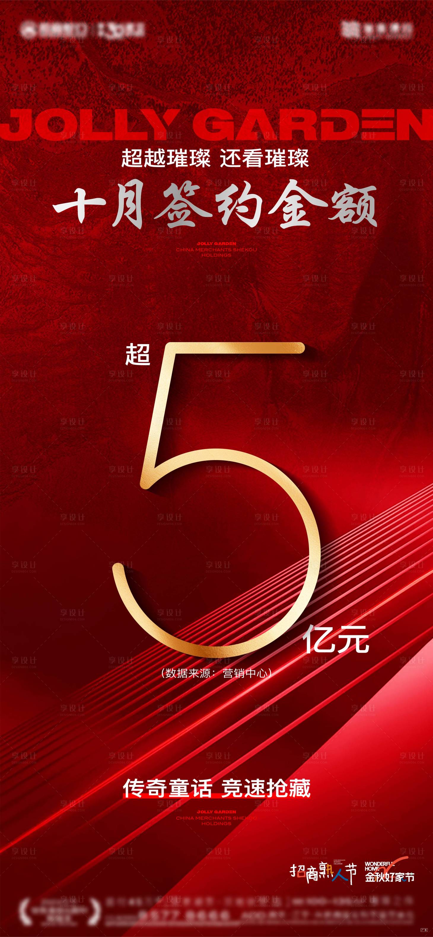 源文件下载【享设计】搜索编号：14060027632449611【豪宅热销签约海报】
