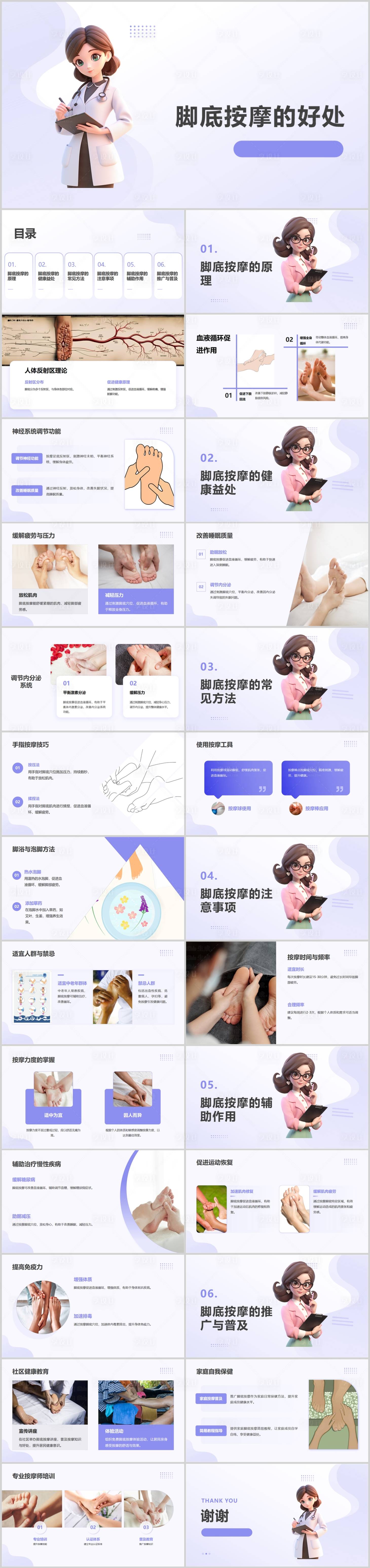 源文件下载【享设计】搜索编号：94580028011685999【脚底按摩ppt】
