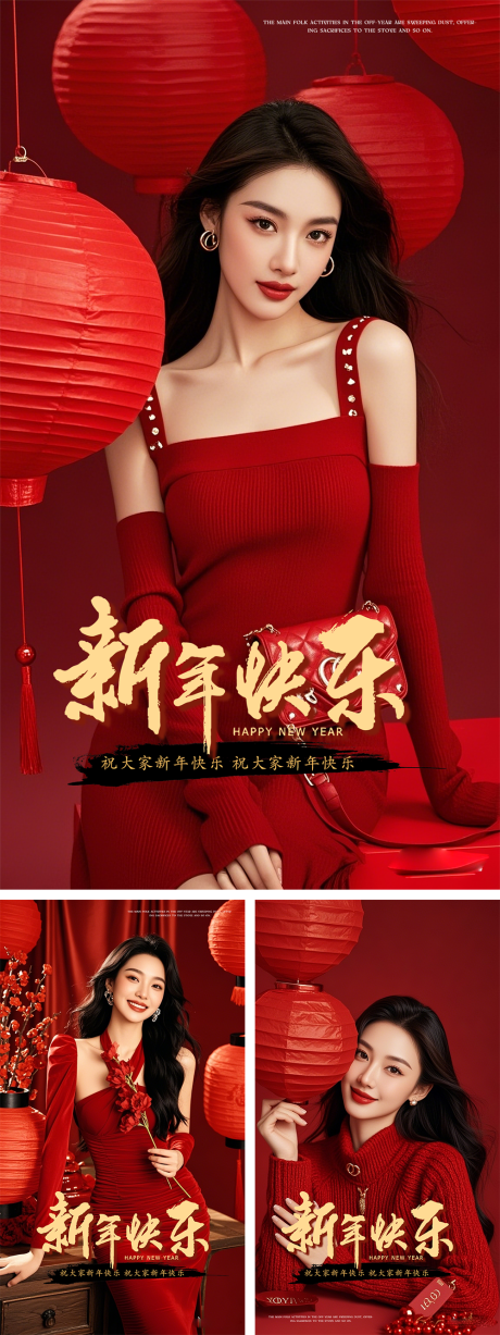 源文件下載【醫美新年快樂系列海報】編號：71190027927184965