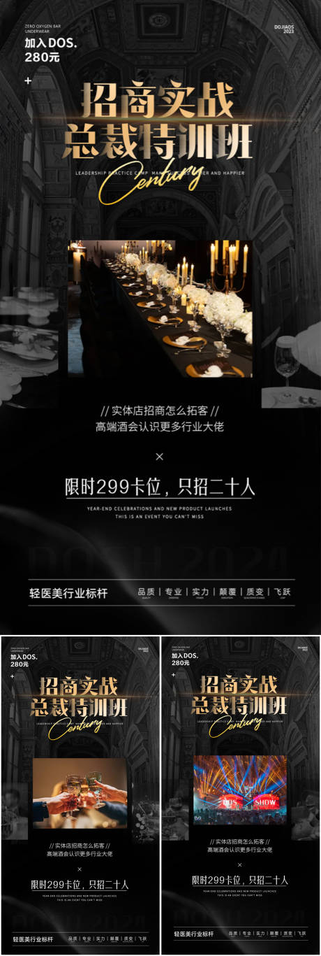 沙龙董事会招商造势海报