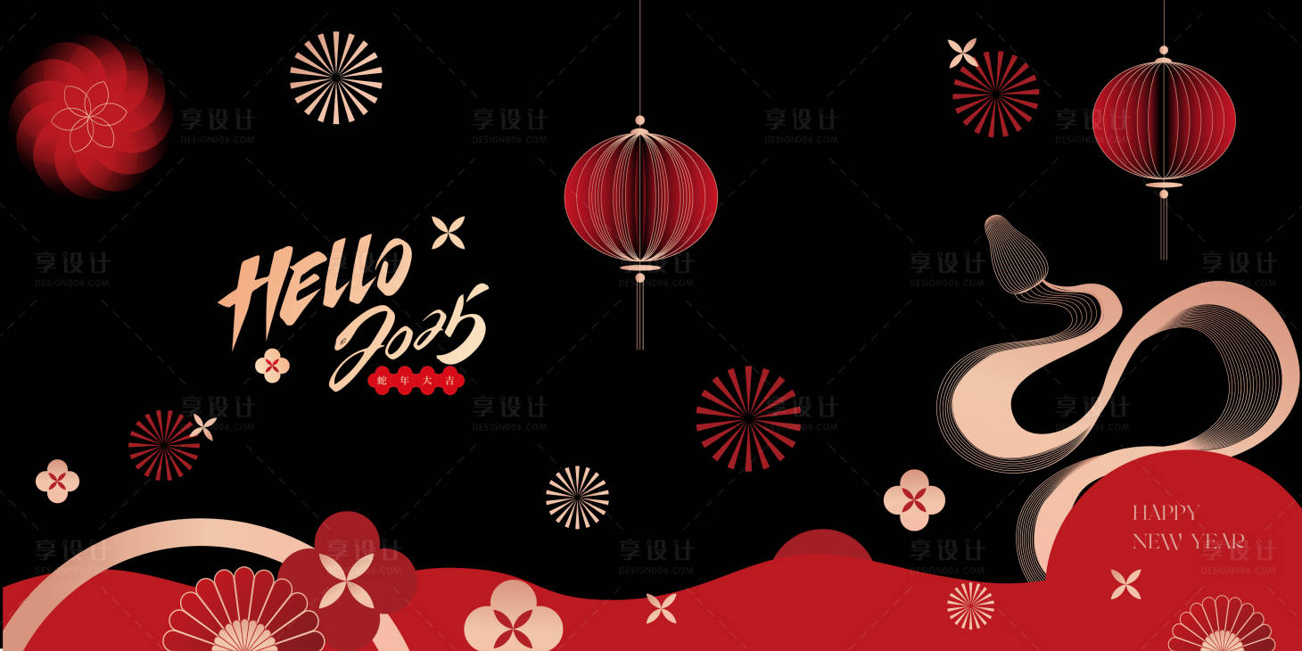 源文件下載【享設計】搜索編號：19760027979284112【新年玻璃貼窗貼氛圍包裝】