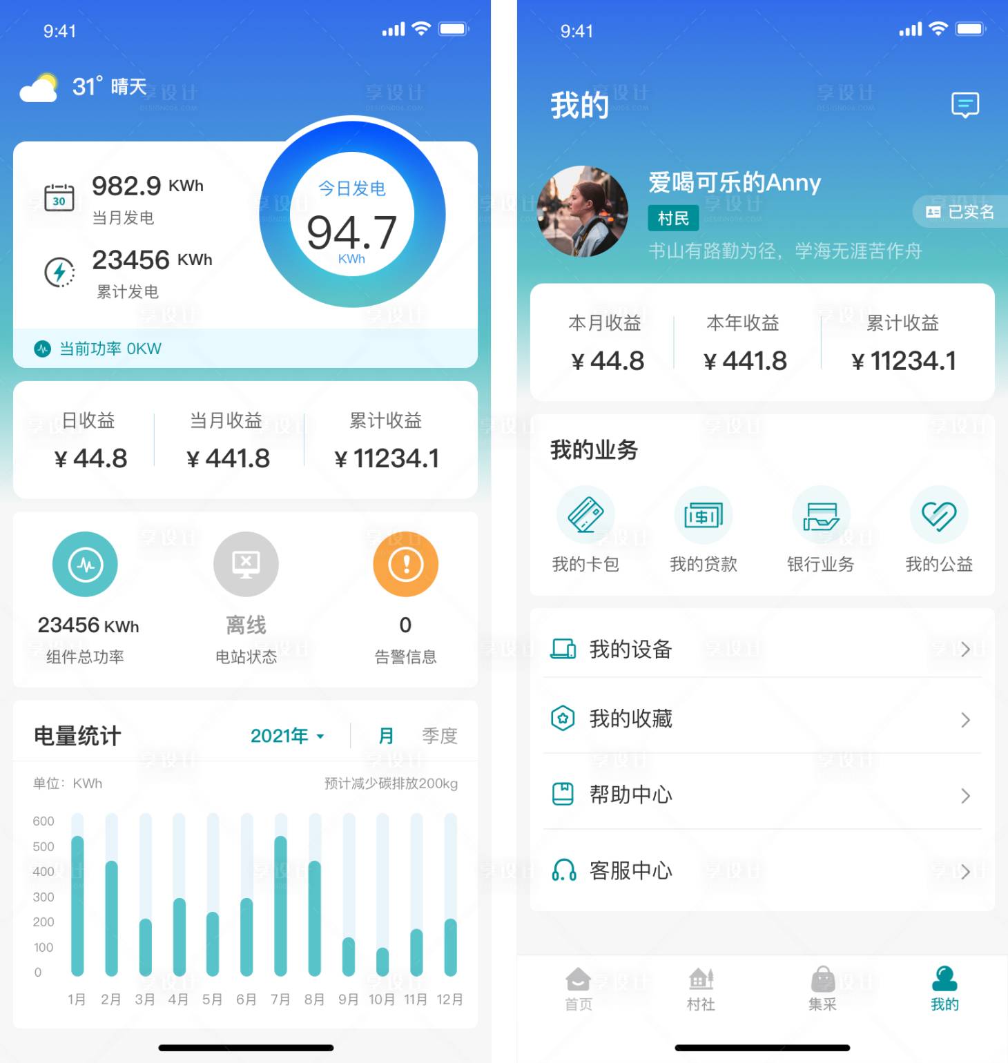 源文件下载【邮储光伏UI界面设计】编号：76030027877514421