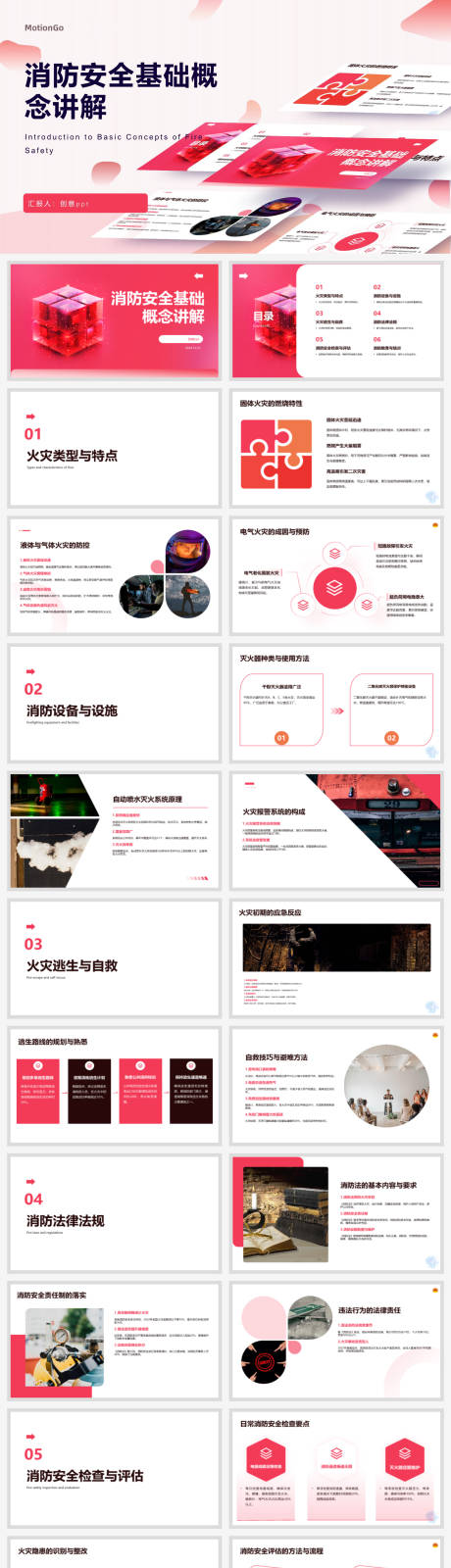 源文件下載【享設計】搜索編號：14320027993796505【消防安全基礎概念講解ppt】