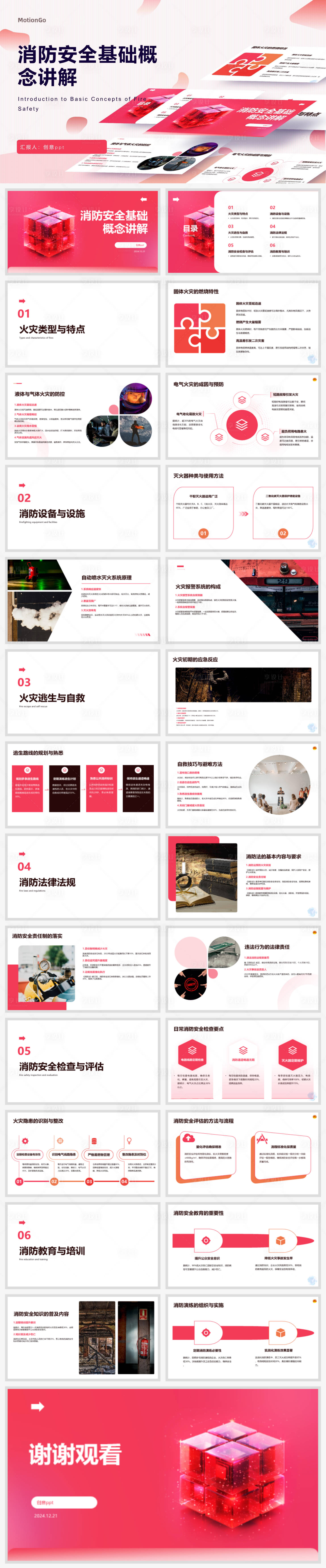 源文件下載【享設計】搜索編號：14320027993796505【消防安全基礎概念講解ppt】