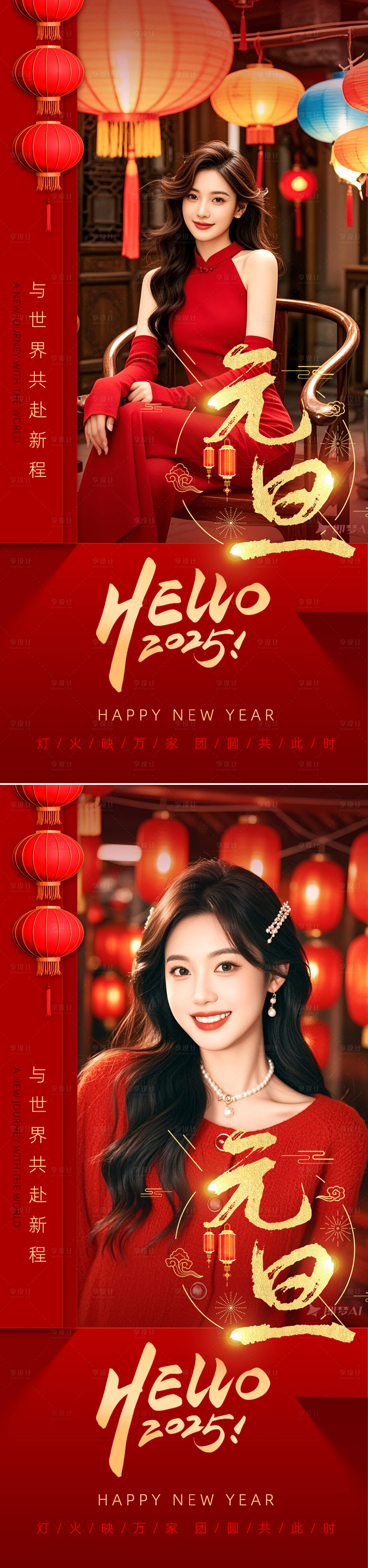 源文件下载【享设计】搜索编号：35120027916678925【元旦海报】