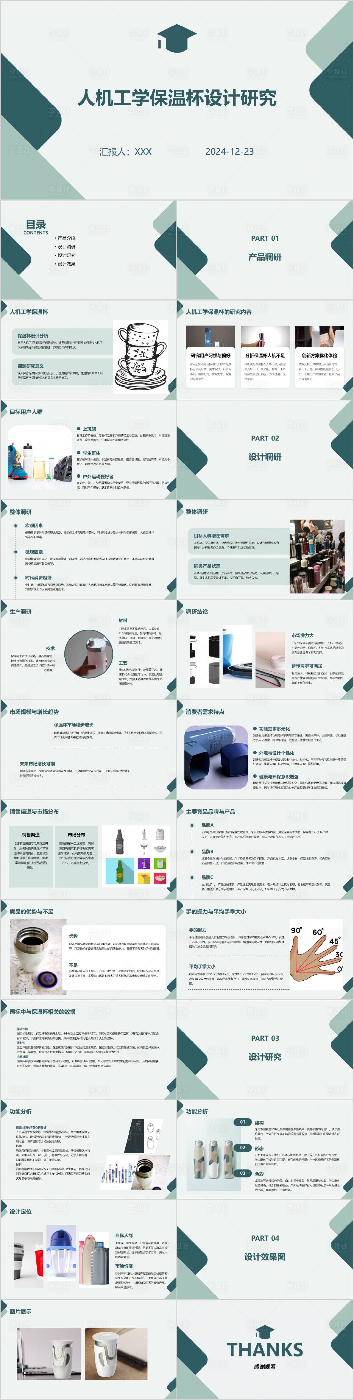 源文件下载【人机工学保温杯PPT】编号：92780028029665616