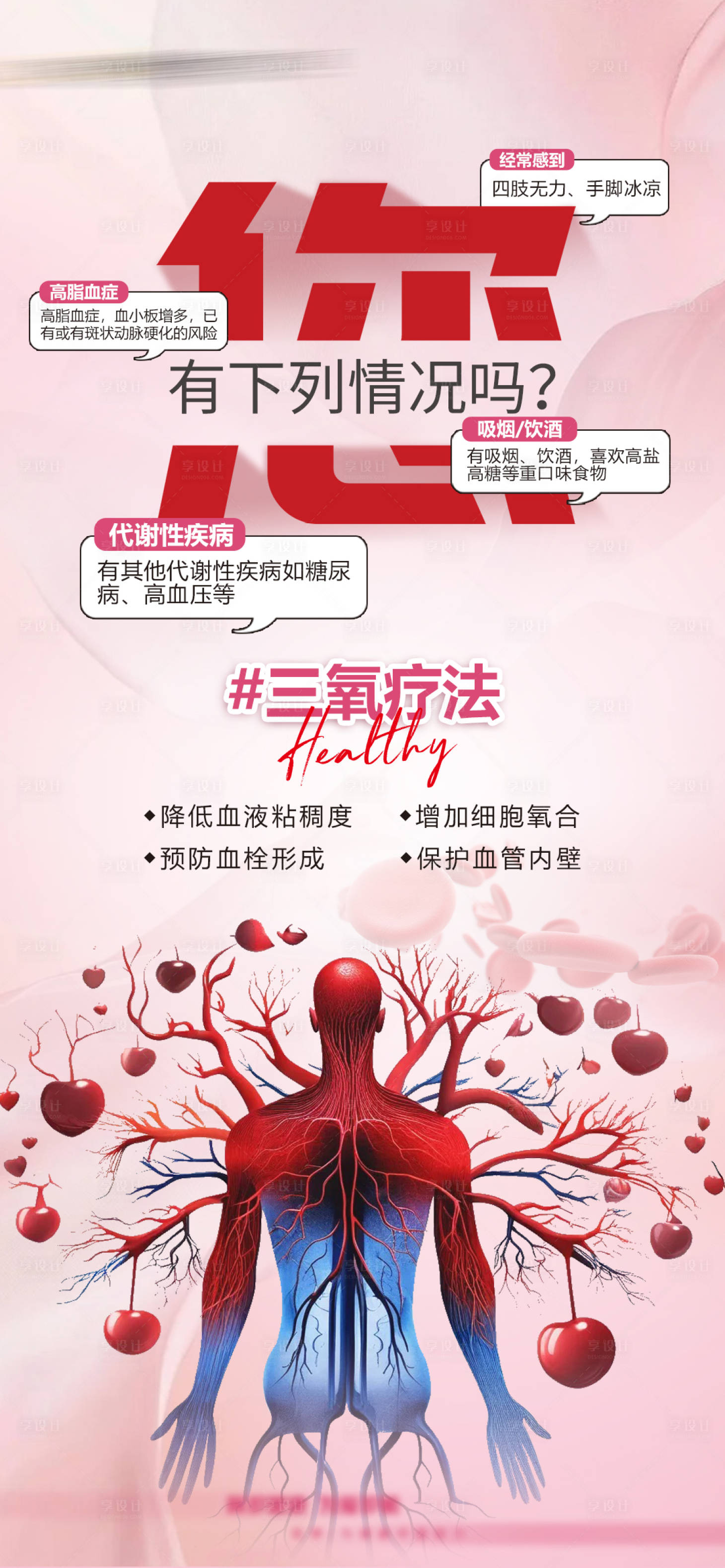 源文件下载【享设计】搜索编号：11270027842236257【三氧疗法宣传海报】