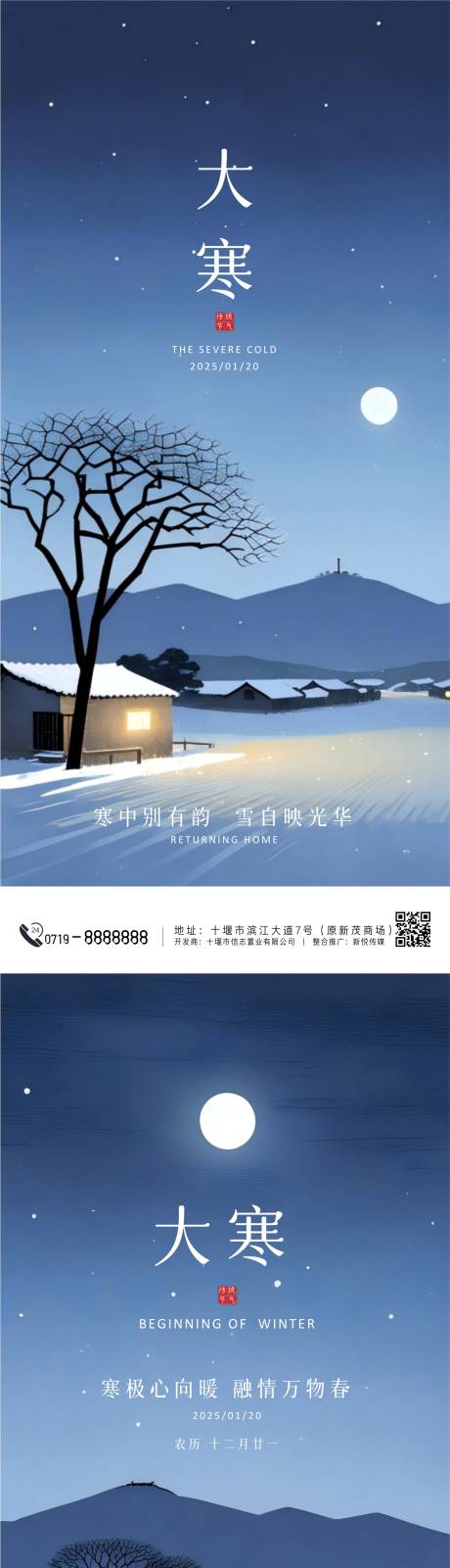 大寒系列节气海报