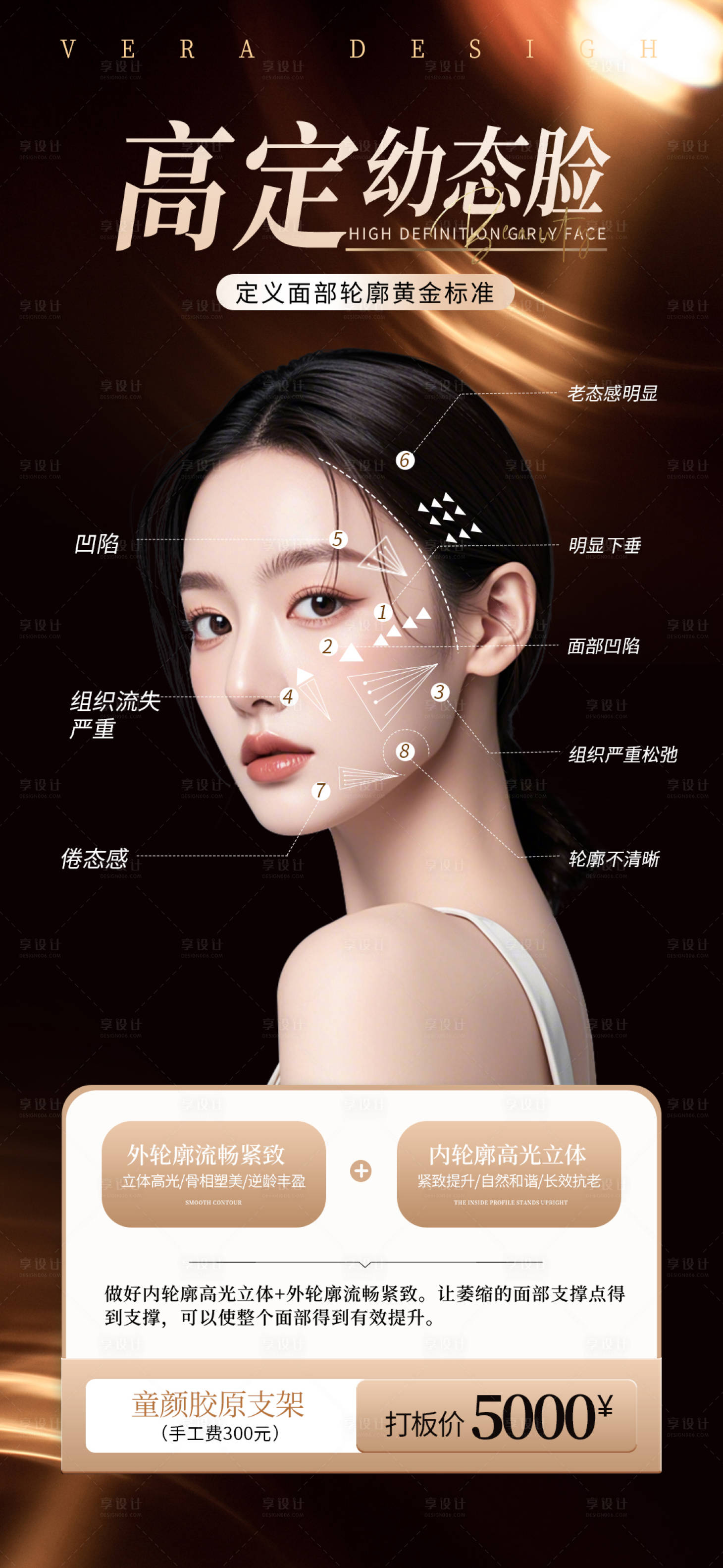 源文件下载【享设计】搜索编号：10270028005057227【医美高定幼态脸海报】