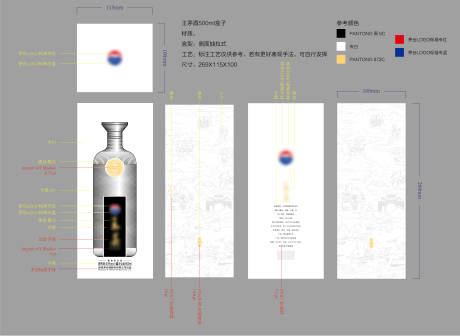 源文件下载【白酒彩盒包装设计】编号：17430027725038305