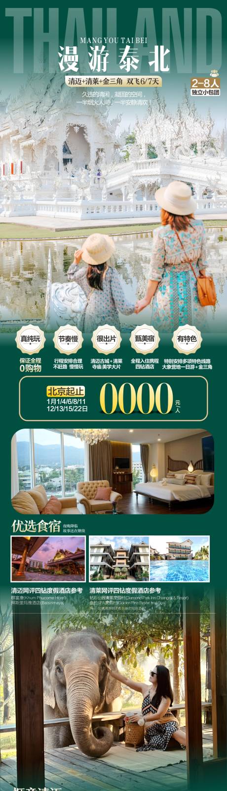 源文件下载【泰国泰北旅游海报】编号：46050028546283105