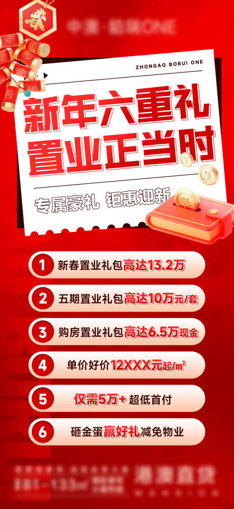 源文件下載【房地產六重禮廣告海報】編號：95320028511136835