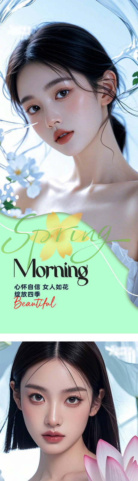 源文件下载【享设计】搜索编号：26110028427598390【医美早安图系列海报】