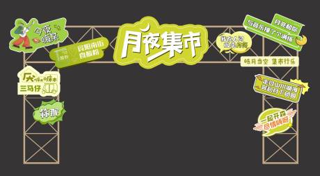 源文件下载【集市门头拱门】编号：68670028537101879