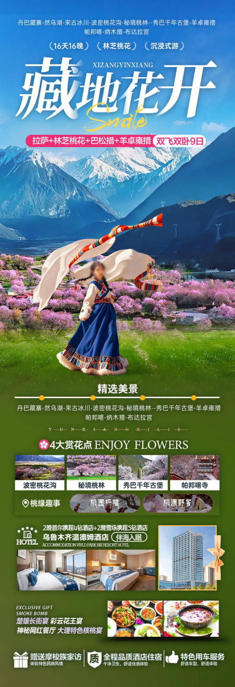 源文件下载【西藏桃花节旅游海报】编号：22540028458369366