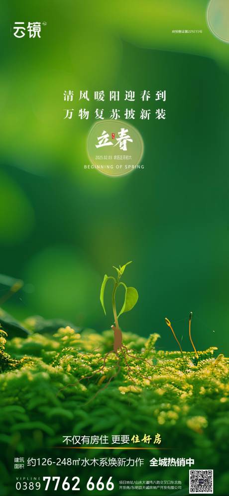 源文件下载【房地产现房立春节气海报】编号：63360028575008384