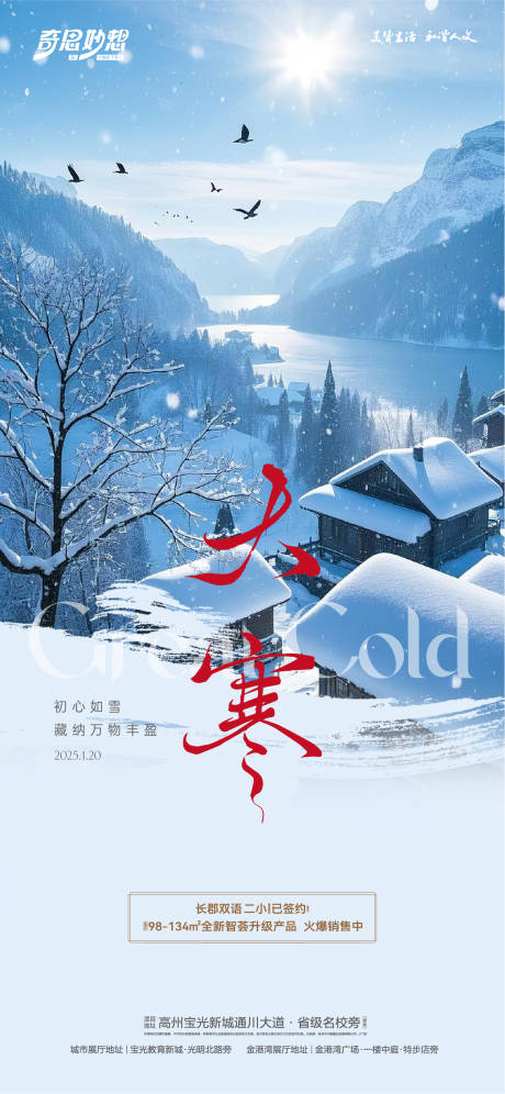 大寒节气海报