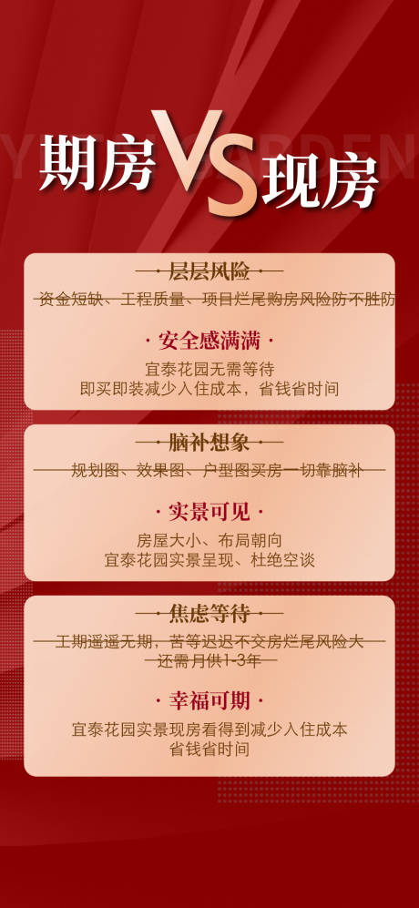 源文件下載【享設計】搜索編號：74930028450882920【期房VS現房實景現房即買即入住海報】