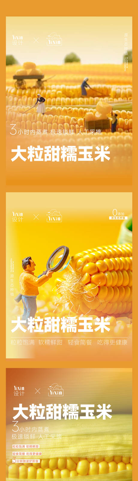 源文件下载【玉米食品食物速食品海报】编号：79610028307011551