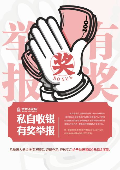 举报有奖商家海报