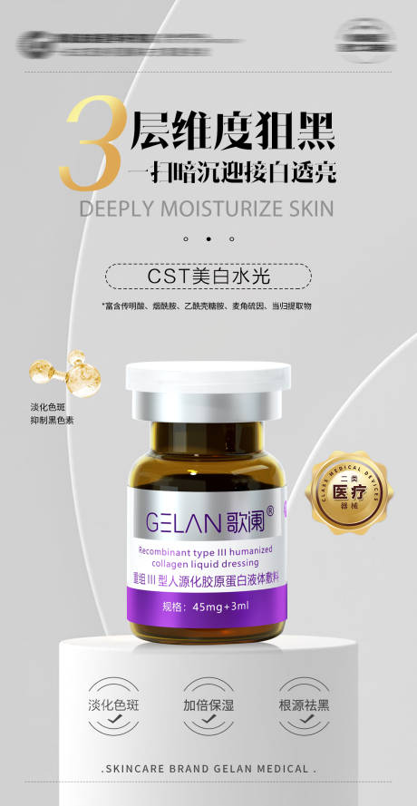 医美水光产品系列海报