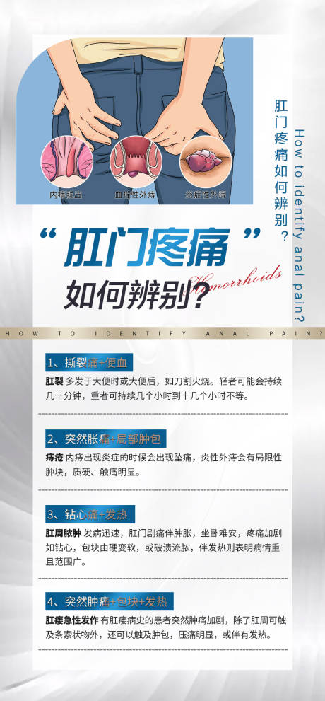 源文件下載【享設計】搜索編號：40850028327291894【痔瘡健康科普品牌宣傳海報】
