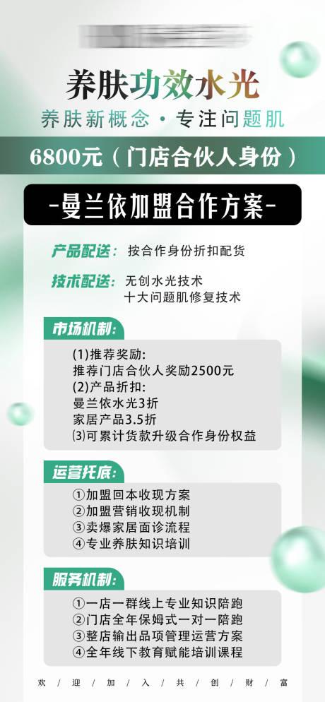 源文件下载【美业招商活动内容海报】编号：79780028208292693