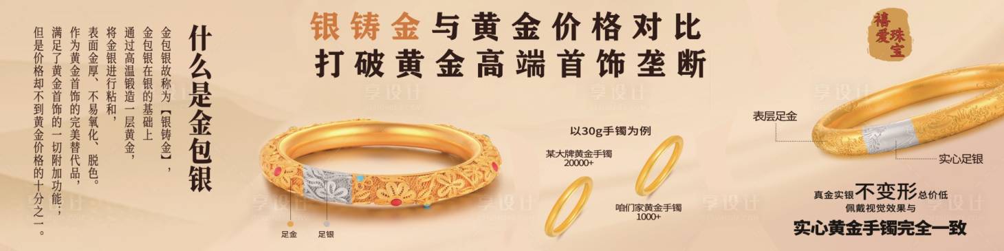 源文件下载【享设计】搜索编号：25380028489484698【金银首饰banner】