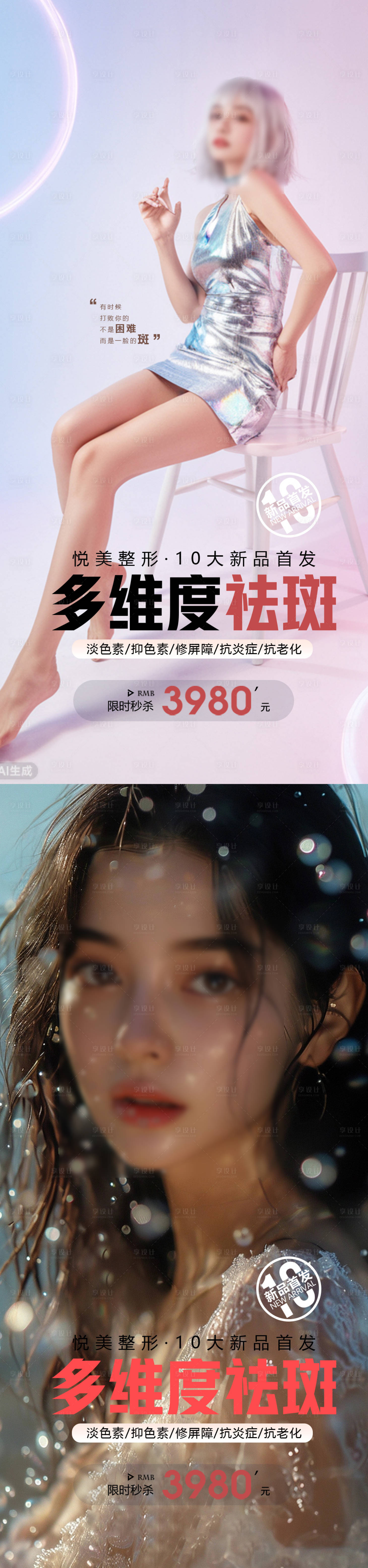 源文件下载【享设计】搜索编号：14360028585471647【早安图医美海报】