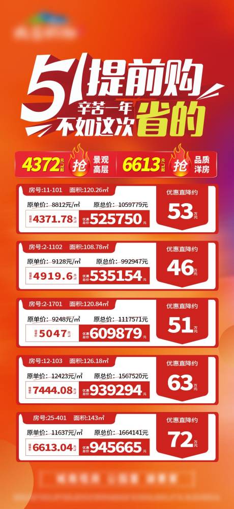 源文件下载【五一特价房单图】编号：84160028564443601