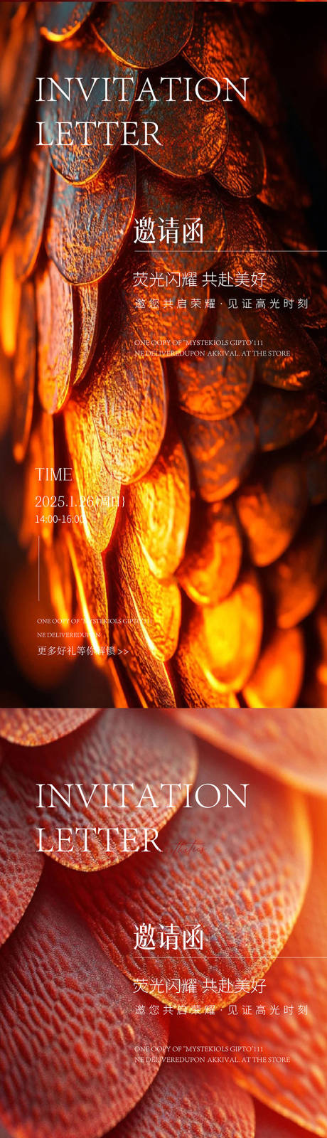 源文件下載【享設(shè)計】搜索編號：16640028461195581【醫(yī)美邀請函海報】