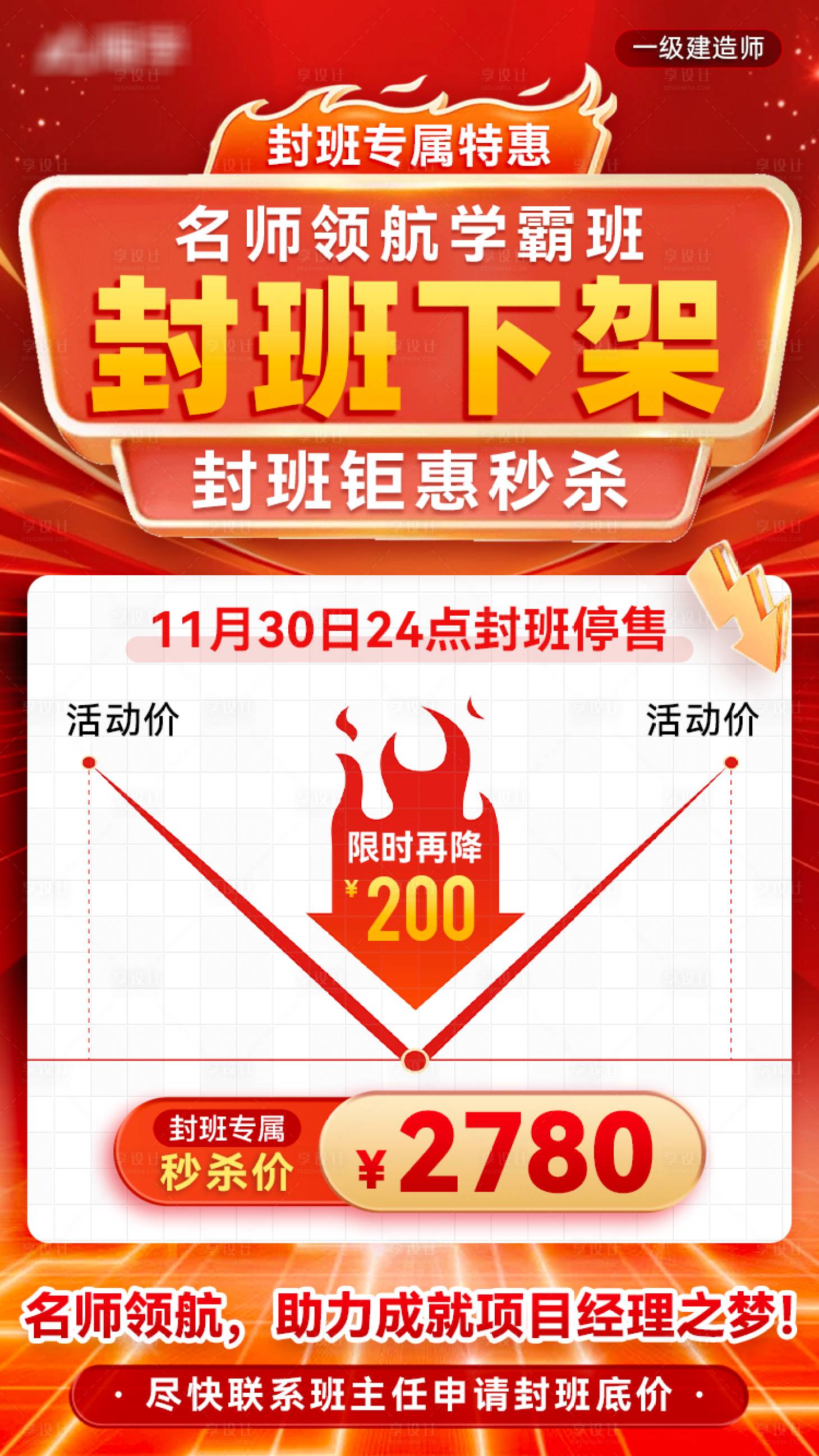 源文件下载【封班降价海报】编号：52140028298054401