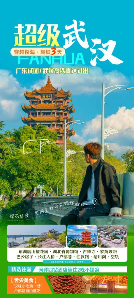 源文件下载【湖北旅游海报】编号：64160028534595638