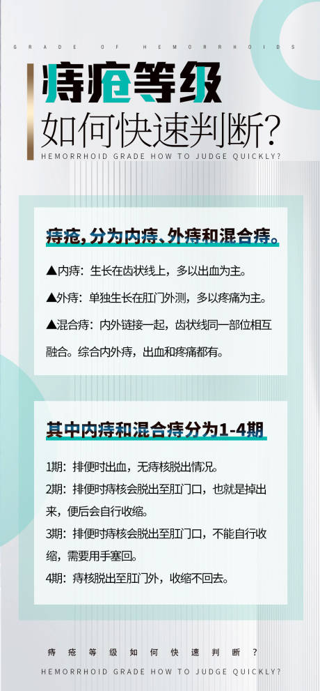 痔疮健康科普品牌宣传海报