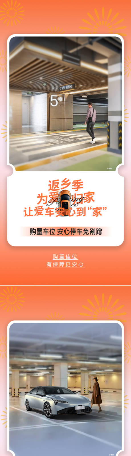车位价值点系列海报