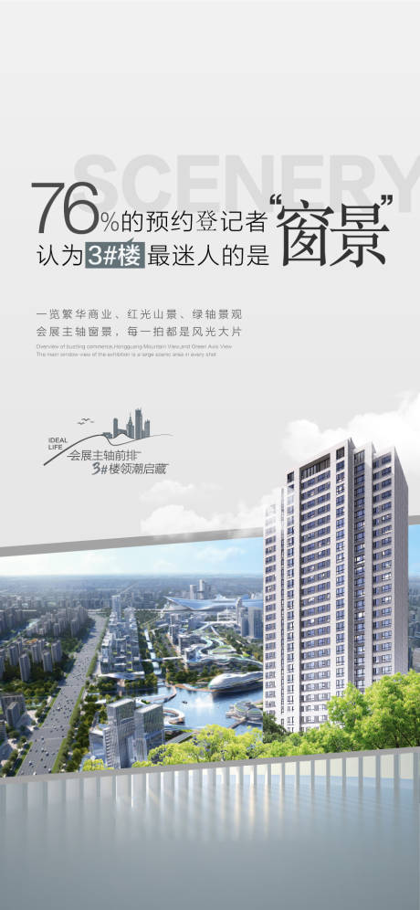 源文件下载【头排一线湖景学府大平层周边配套海报】编号：43840028587203061