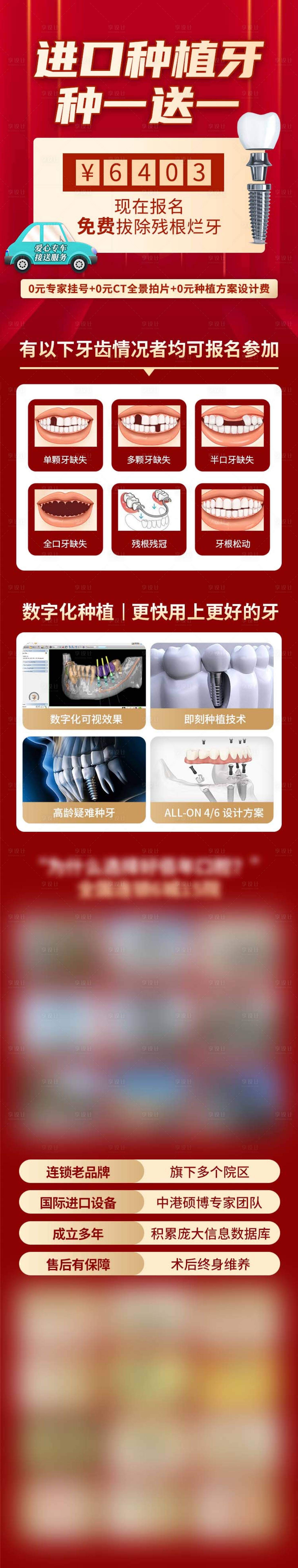 源文件下载【享设计】搜索编号：87570028213047878【进口种植牙详情页长图】