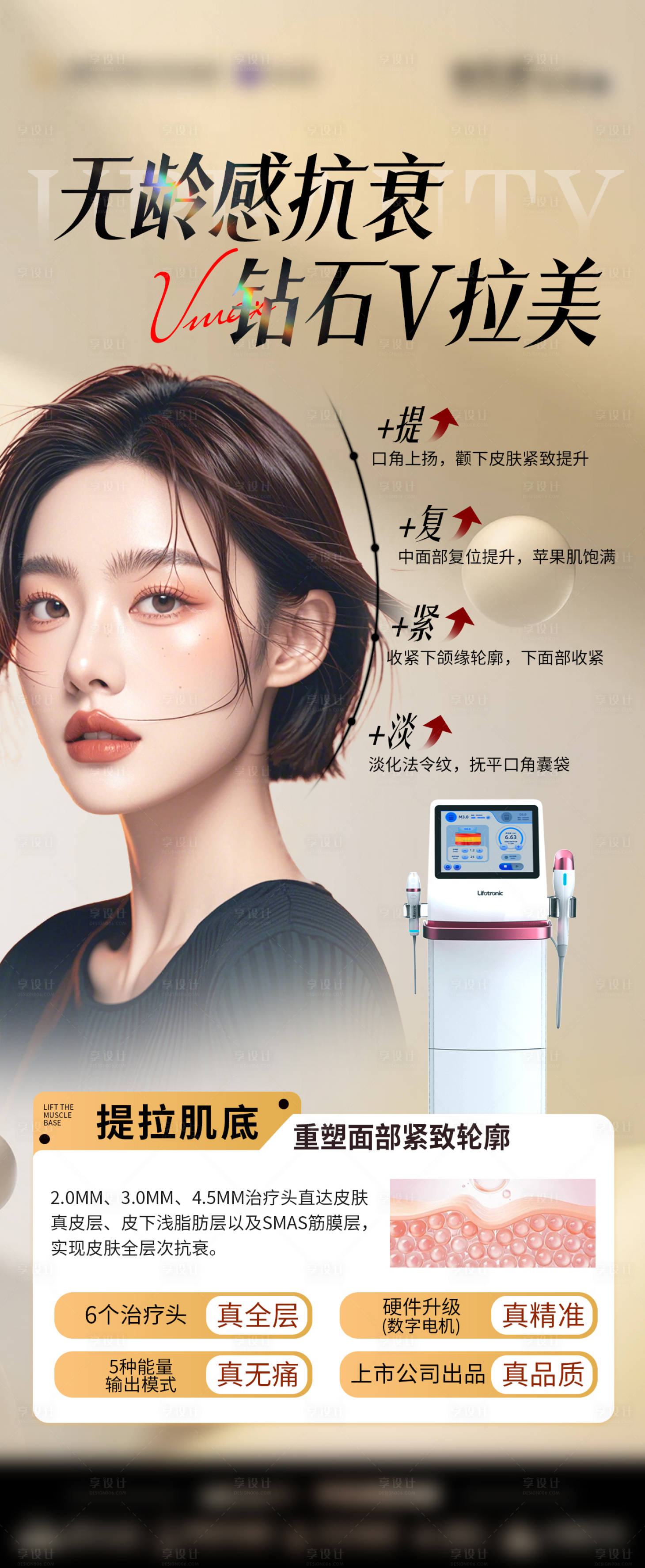 源文件下載【享設計】搜索編號：83330028289073349【醫美儀器抗衰海報】