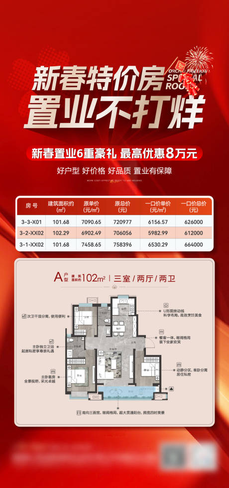 源文件下载【地产春节特价房海报】编号：25110028553348717