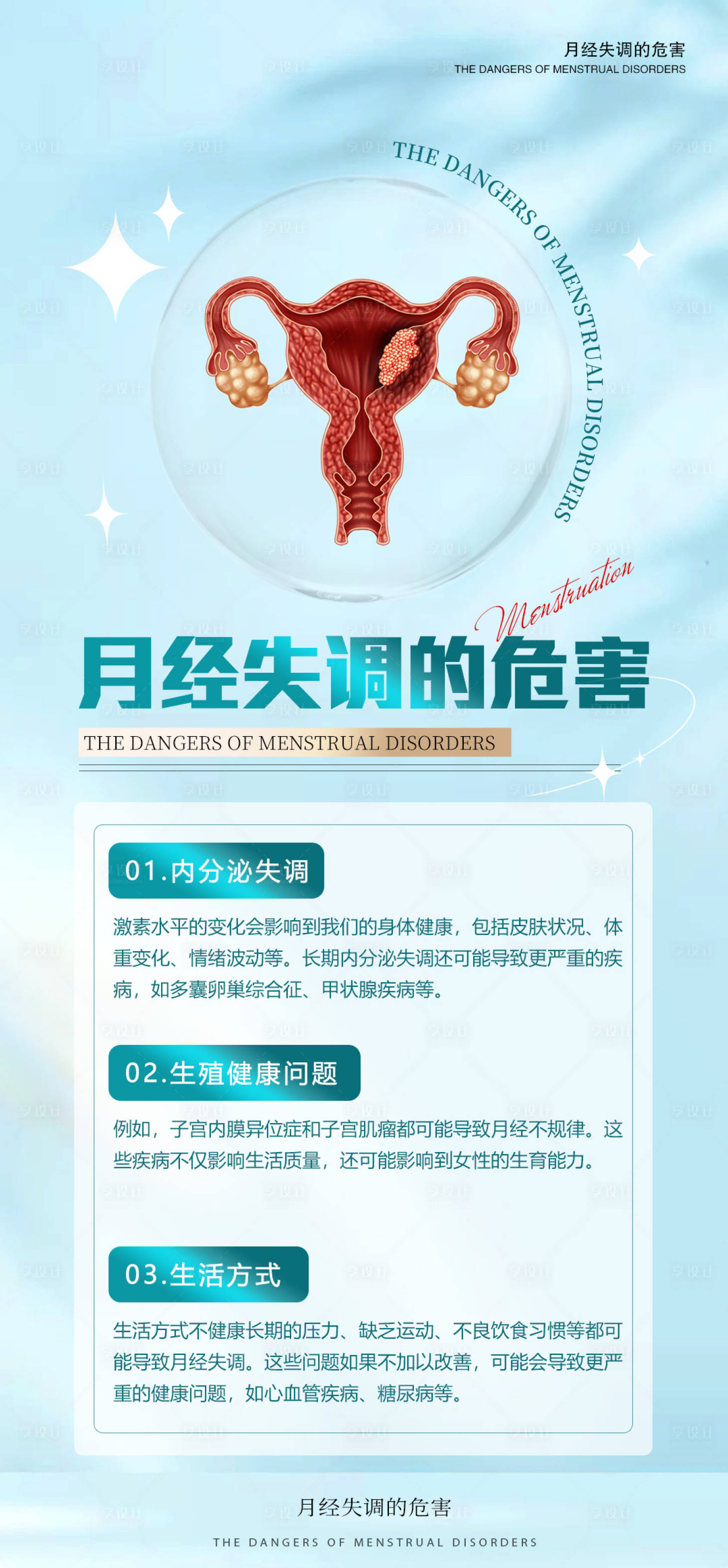 源文件下載【享設計】搜索編號：79170028192398014【女性健康科普海報 】