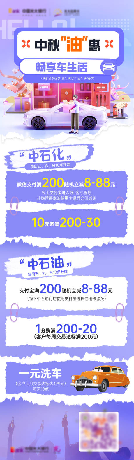 加油优惠海报
