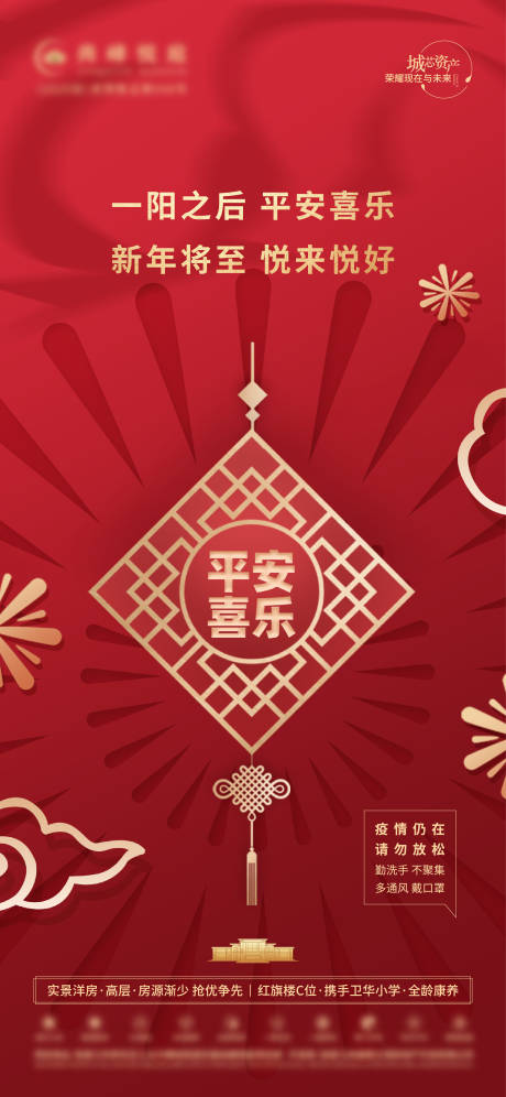 源文件下載【享設計】搜索編號：83860028506516633【地產新年海報】