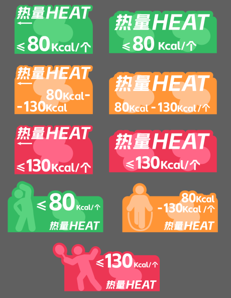 源文件下载【享设计】搜索编号：60890028503372506【卡路里标签卡】