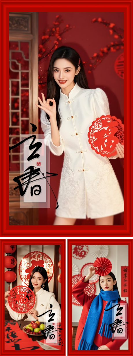 源文件下载【医美早安晨图喜庆系列海报】编号：44020028287248310