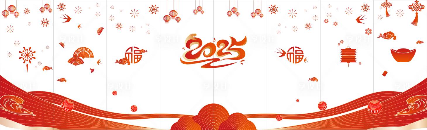 源文件下載【享設計】搜索編號：85870028478349706【新年春節玻璃貼】